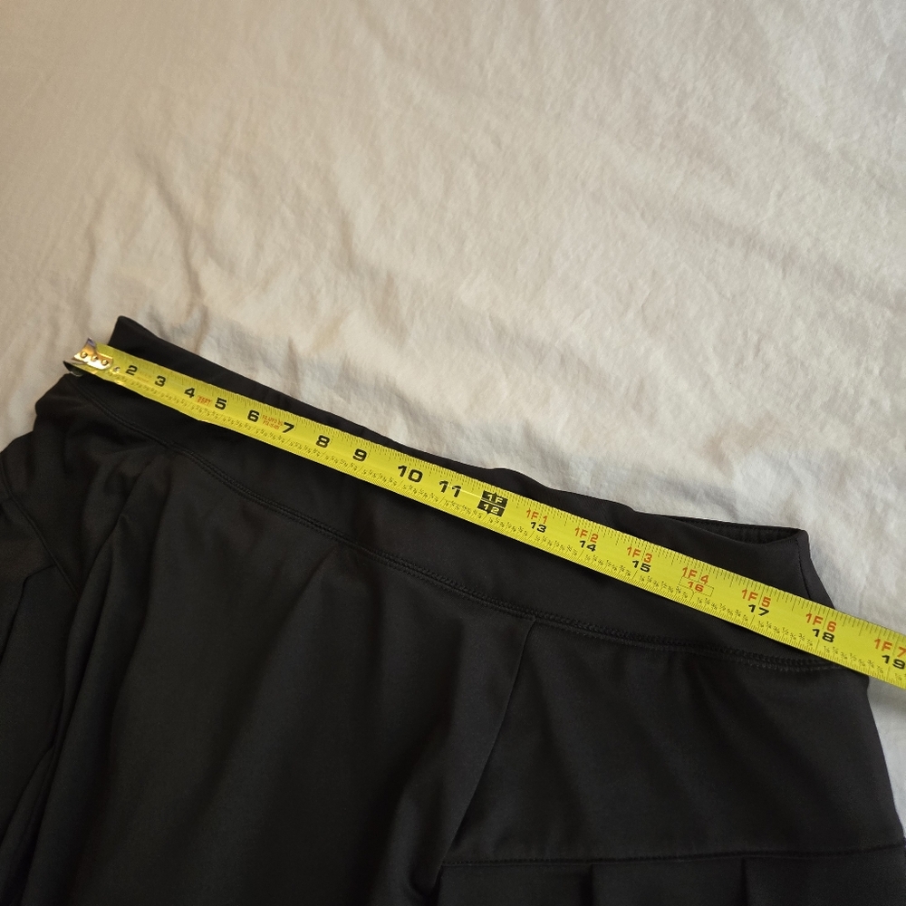 TekGear DryTek Black Pleated Tennis Workout Skort sz XL - Picture 4 of 10